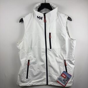 NWT Helly Hansen Sailing Crew Vest Womens Large White Shionogi Embroid READ 1840